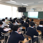 宝塚東高校で阪神地域ビジョン2050出前講座を開催しました！